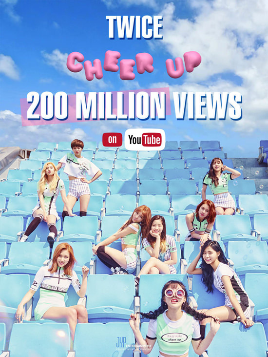 twice《cheer up》浏览量破2亿大关
