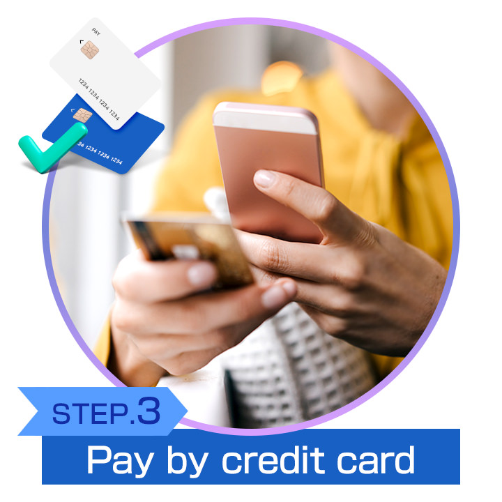 Pay by credit card Pay by credit card