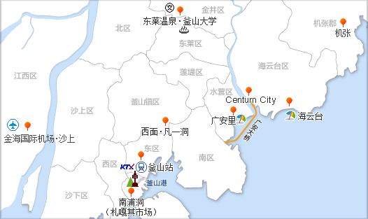 韩国孝山市地图图片