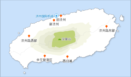 济州岛地图