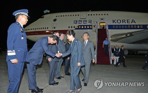 朴槿惠圆满结束访美行程回国