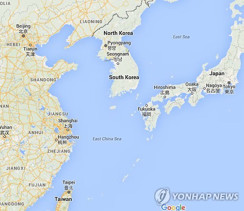 谷歌地图未标注“首尔”