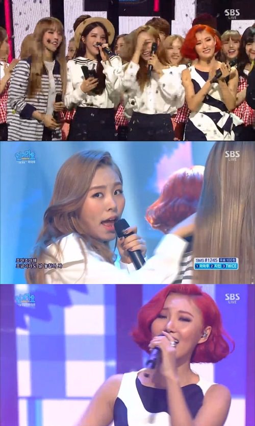 组合MAMAMOO荣获《人气歌谣》第一名，成为五冠王