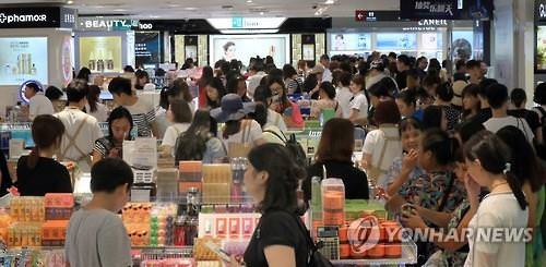 韩免税店7月销售额和顾客数均创新高