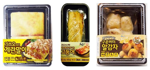 资料图片：韩国CU便利店推出的单人方便餐。