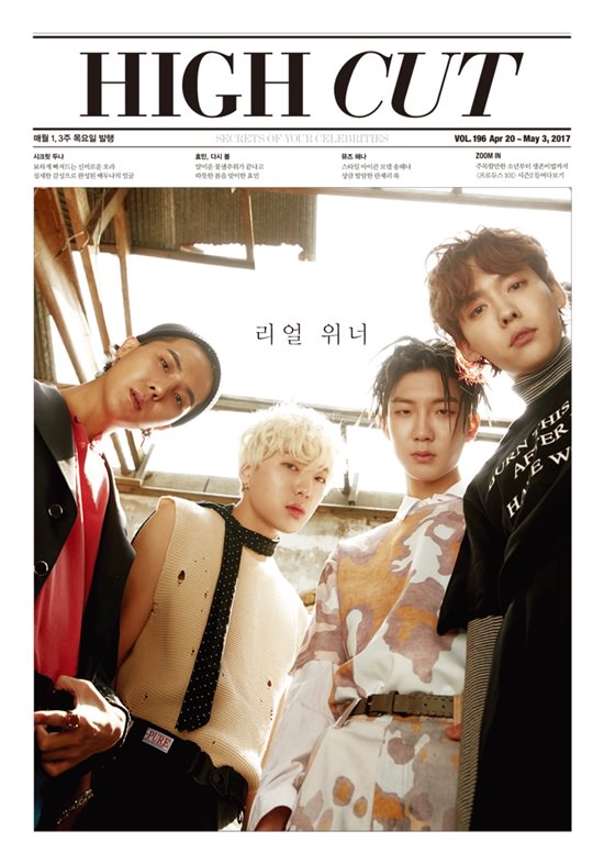 winner登上《high cut》杂志封面