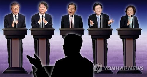 韩大选二辩今晚上演 候选人加紧备战