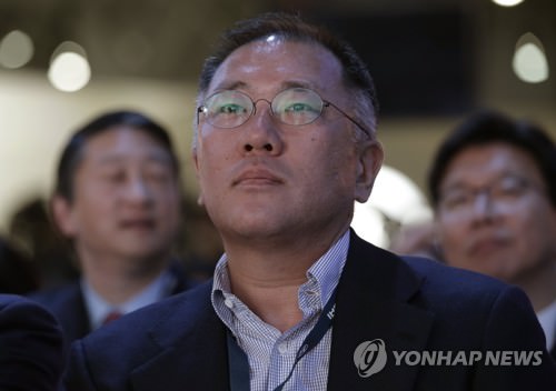 现代汽车公司副会长郑义宣（韩联社）