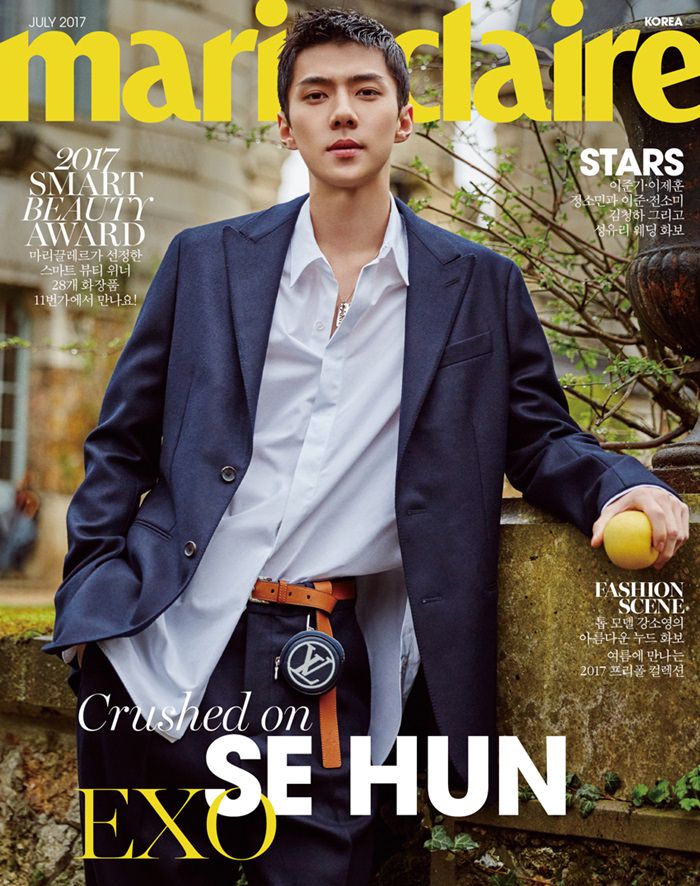 exo成员世勋登上嘉人7月刊封面