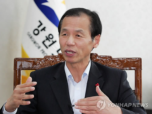 韩江原道知事赴华宣传平昌冬奥会