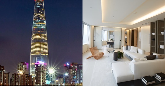 乐天世界塔及位于其中的高档写字楼“乐天Signiel residence”的房间（照片来源：乐天）