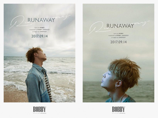 BOBBY公开第二首主打歌《RUNAWAY》的预告海报