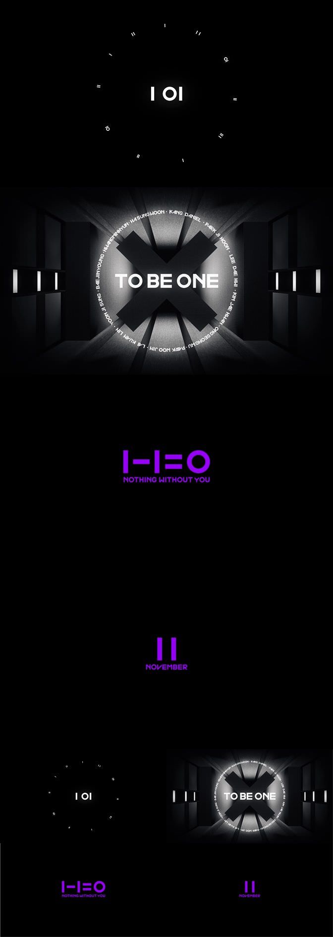 Wanna One拟于11月回归 专辑定为《1-1=0》