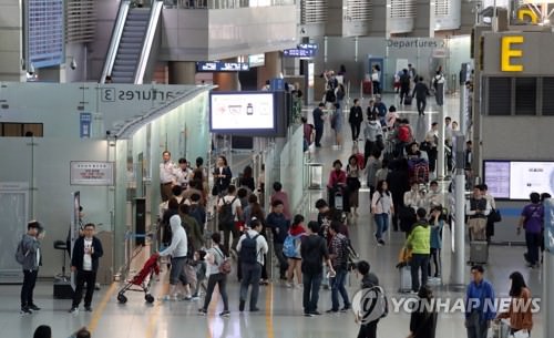 韩今年前8月旅游收支逆差创新高