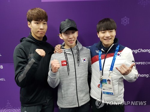 资料图片：左起依次为黄大宪、林孝俊、徐怡拉。（韩联社）