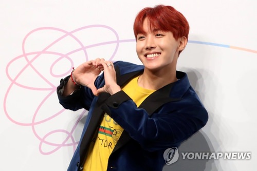 资料图片：防弹少年团成员J HOPE（韩联社）