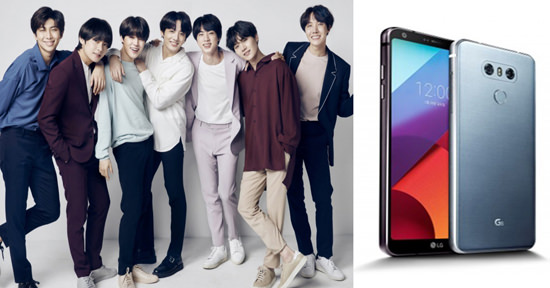 防弹少年团为LG手机代言