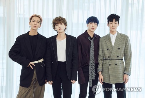 资料图片：韩国男团WINNER（韩联社/YG娱乐提供）