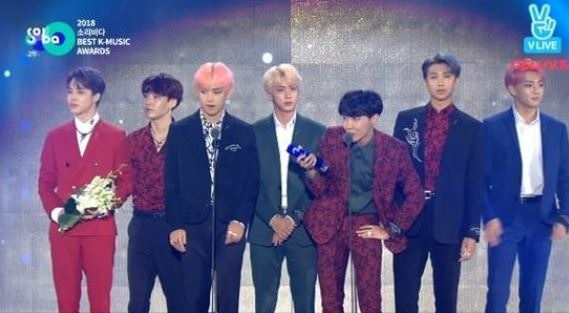 防弹少年团SORIBADA获大赏