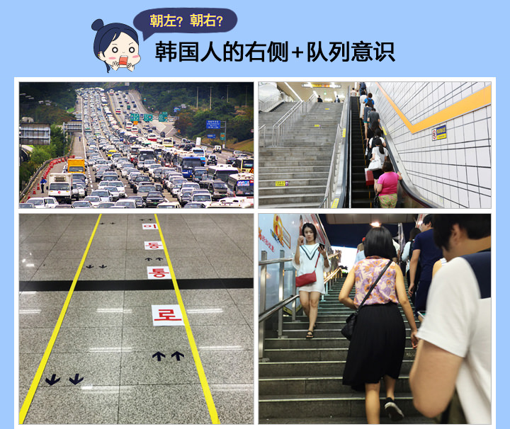 韩国人的右侧+队列意识 韩国人的右侧+队列意识