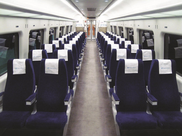 Inner of the train - the seats