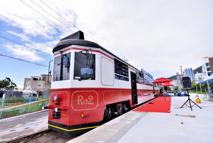 海云台海边小火车