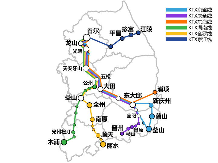 Ktx时刻表 韩国交通 韩国旅游网 韩巢网