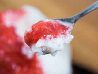 草莓和牛奶的完美组合