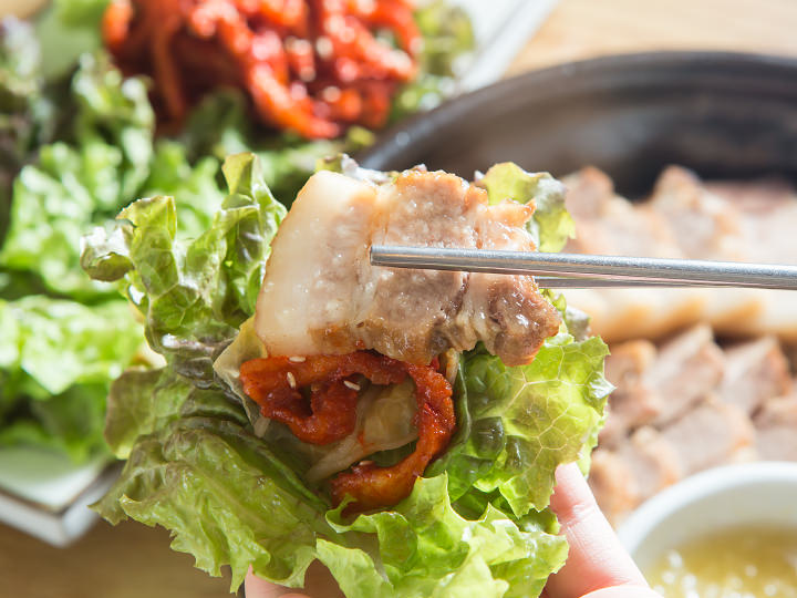 仁寺洞大蒜菜包肉