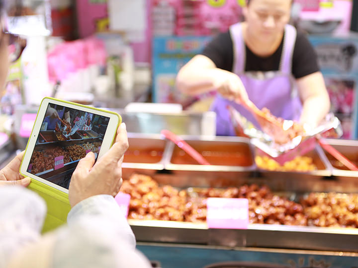 根据自己口味选择炸鸡块