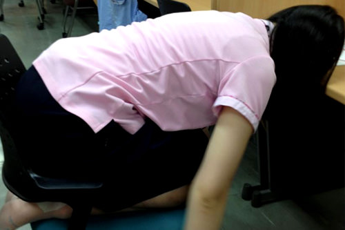 晚自习时疲惫的样子(苦笑)