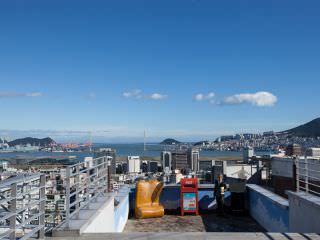 从展望台可俯瞰釜山港