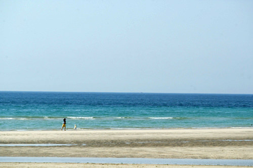 挟才海水浴场
与翰林公园相邻的济州岛最大沙滩,可以欣赏美轮美奂的碧蓝海水