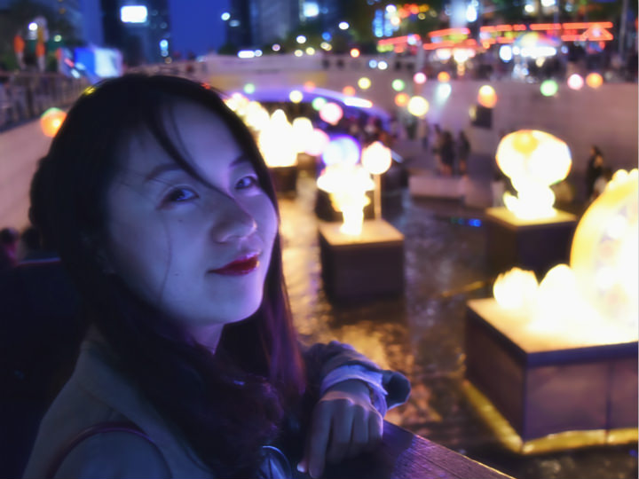 灯节时的清溪川