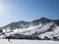 冬季距离首尔很近的滑雪场，外国游客也有很多