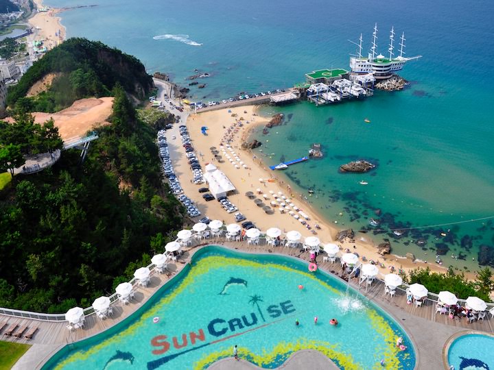 顶层远眺酒店户外泳池