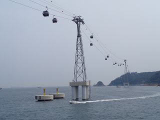 2017年6月开放的“松岛海上缆车”