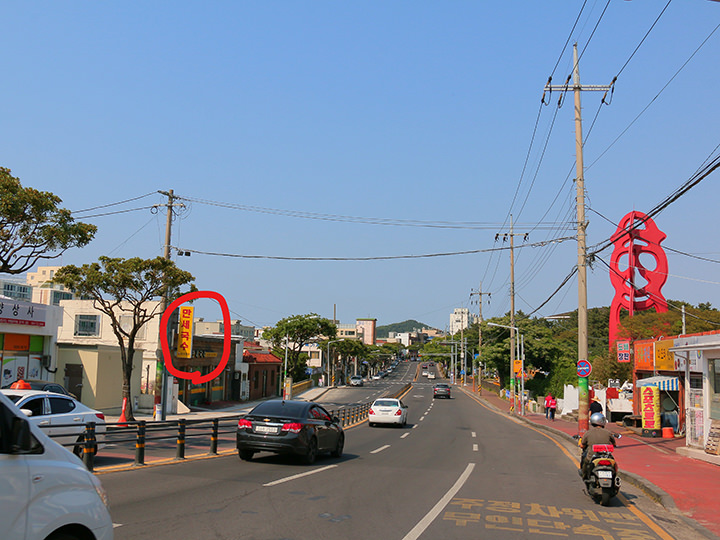 画圈处就是万岁面线的所在啰