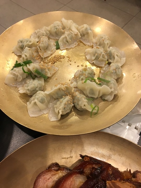 韩巢优惠券赠送的水饺,味道很符合中国人的口味