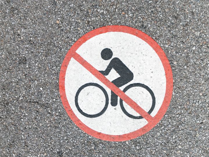 自行车禁止通行标志