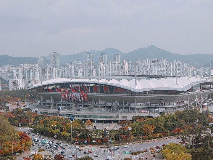 眺望世界杯竞技场