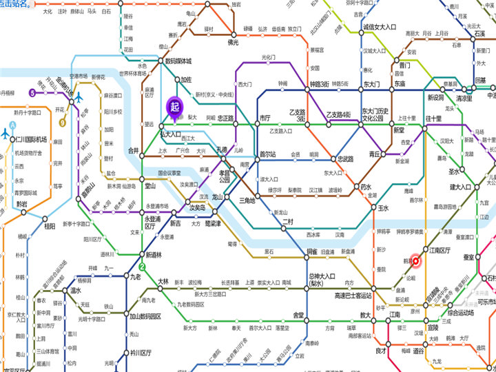 新村地铁站位置图,具体可参考韩巢地铁。