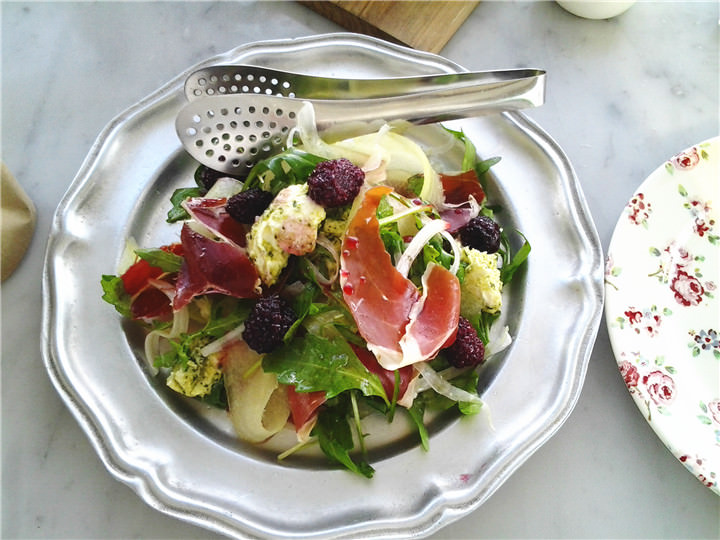 Jamon Melon Salad西班牙生火腿哈密瓜沙拉