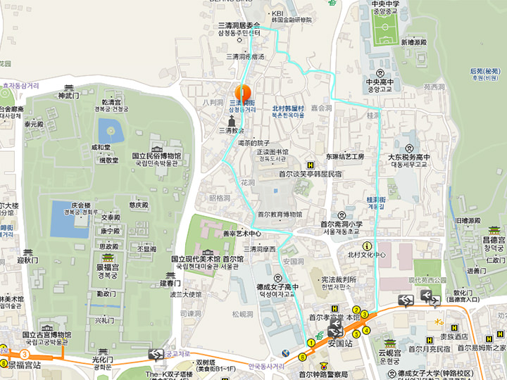 图片来源:韩巢地图截图