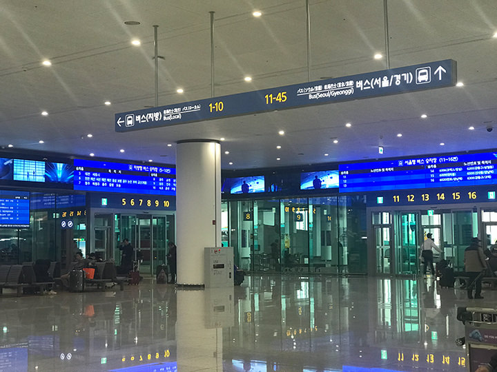 每个站牌的方向都很明显