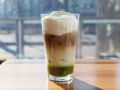 使用日式抹茶制成的“绿茶奇诺”