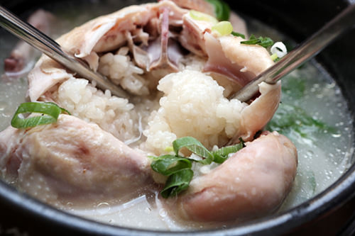 百年土种参鸡汤
弘大
POINT
1.清淡鲜香的参鸡汤,宝宝一定爱吃。为宝宝补补小身板吧。
2.宽敞的座椅席方便放置儿童用餐椅,大一些的宝宝也可体验精致的坐垫席。
3.还可同时品尝韩国有名的炸鸡,宝宝定一定会欢呼哦。有中文服务。
CHECK
-儿童用餐椅:○