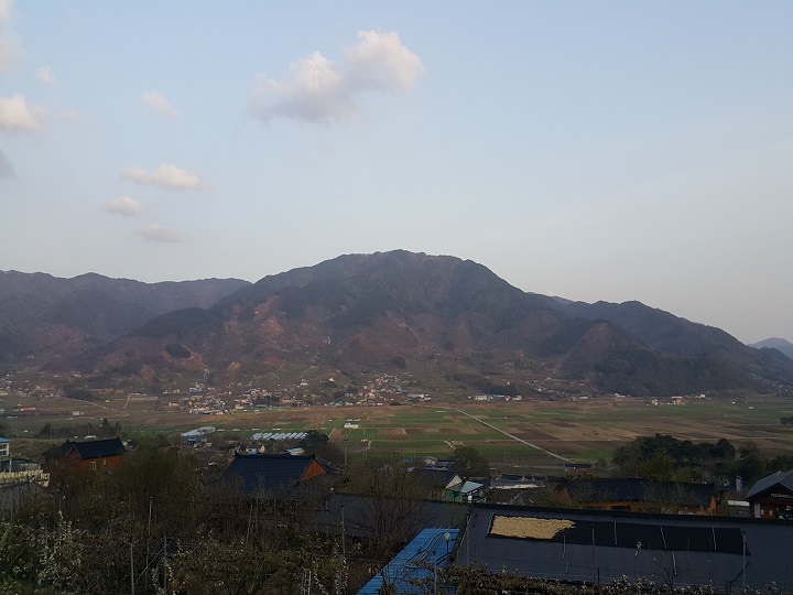 远眺平沙里田野