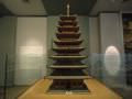 通过模型再现百济时代弥勒寺的外形