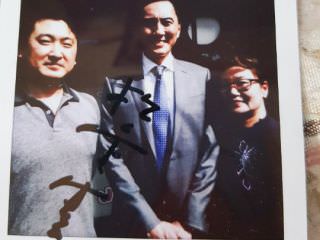 拍摄电视剧时留下的合影